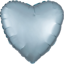 STANDARD HEART SATIN LUXE PASTEL BLUE